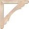 Ekena Millwork Olympic Craftsman Smooth Bracket w/ Offset Brace, Douglas Fir, 7 1/2"W x 46"D x 46"H BKT0806X46X46OLY04SDF - alternate 4